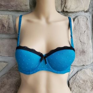 KISS & TELL |  Teal Padded Push Up Bra